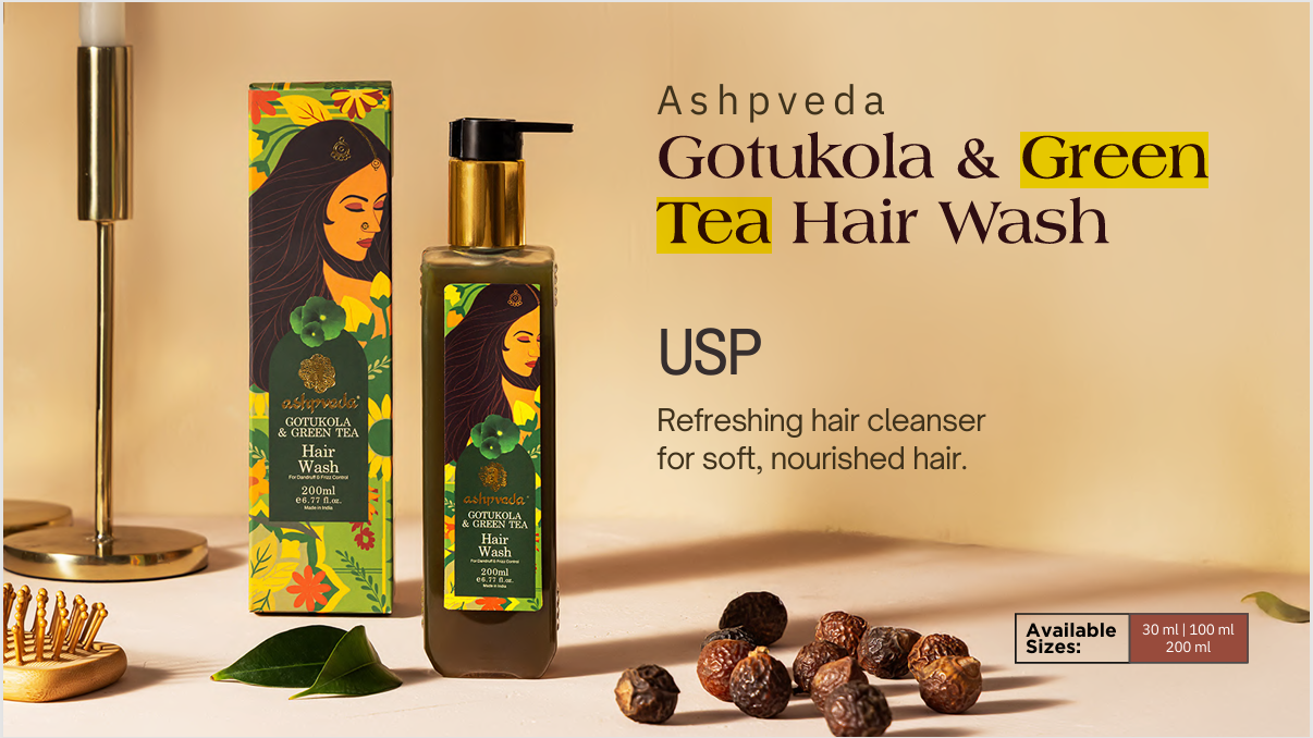 Green Tea & Gotukola Hair Wash