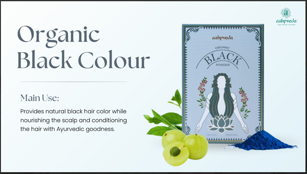 Organic Black Hair Color Powder